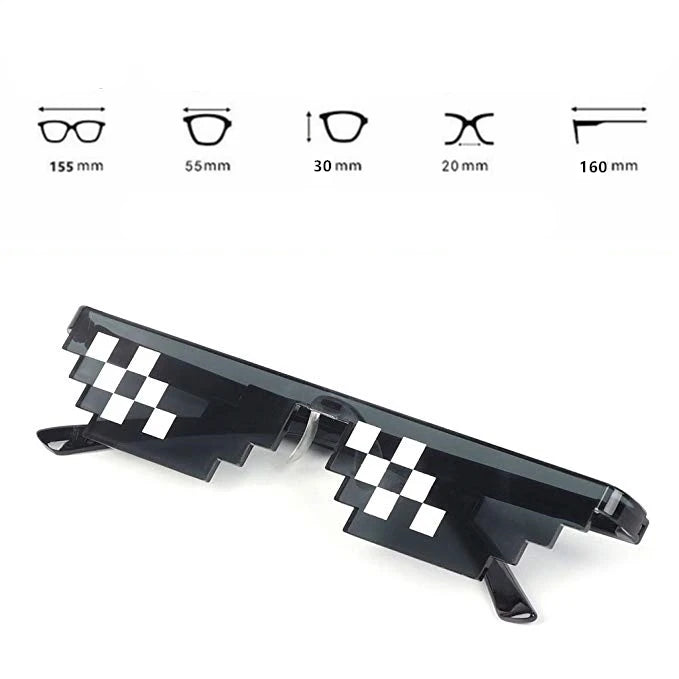 Pixelated Mosaic UV400 Sunglasses