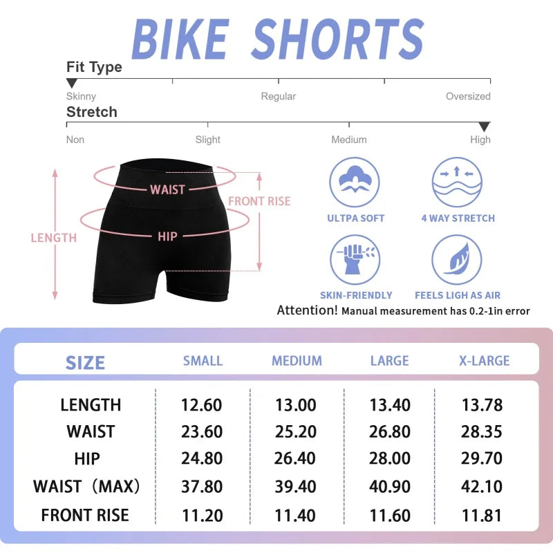 Women's High-Waist Scrunch Butt Shorts (3-Pack)