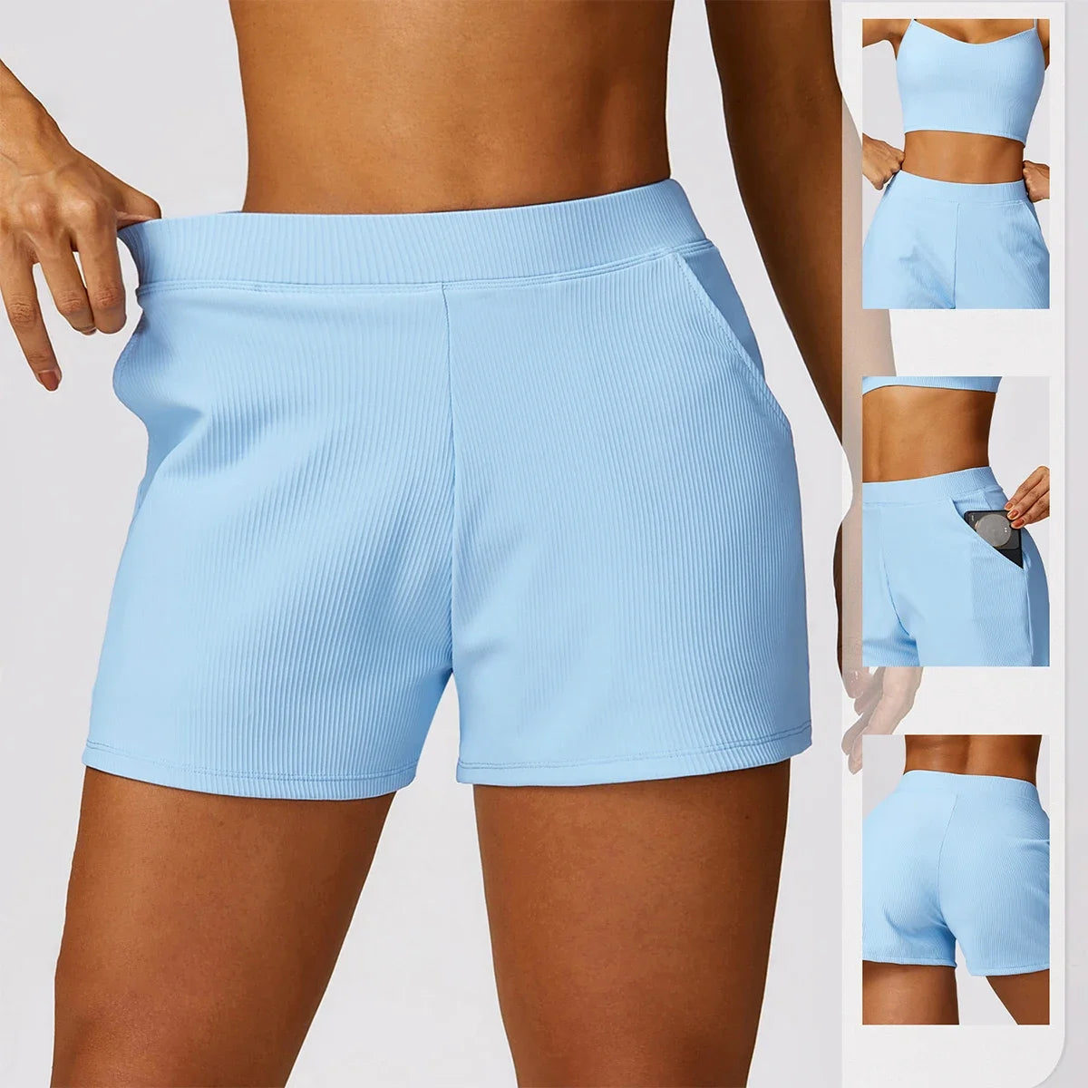 Women's Quick-Dry Pocket Sports Shorts