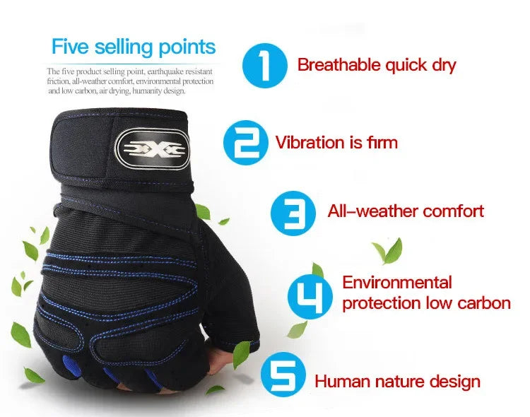 Shockproof Fitness Gloves with Wrist Support