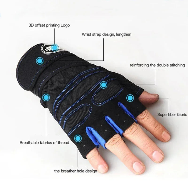 Shockproof Fitness Gloves with Wrist Support