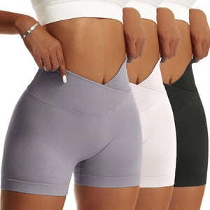 Women's High-Waist Scrunch Butt Shorts (3-Pack)