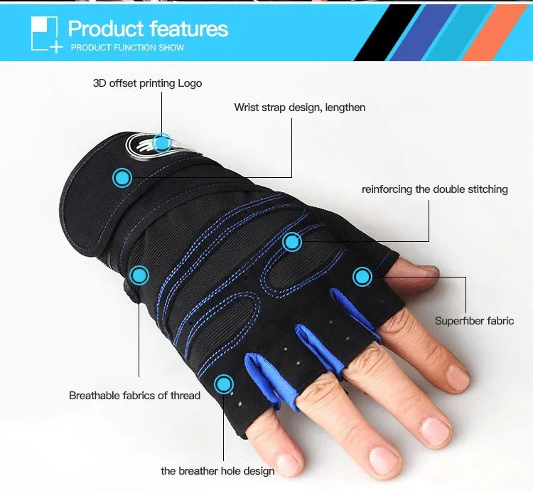 Shockproof Fitness Gloves with Wrist Support